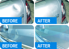 Example of Indentations Work Shown With Before And After Pictures